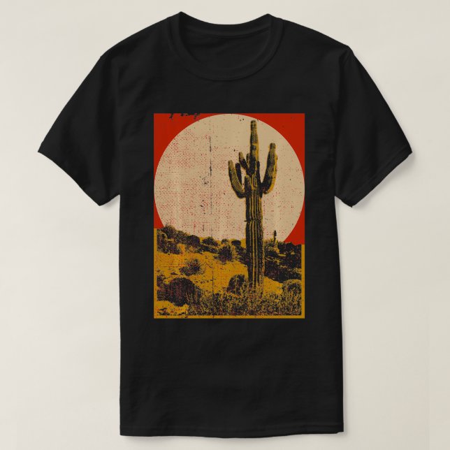 Camiseta Sudoeste do Deserto Cactus (Frente do Design)