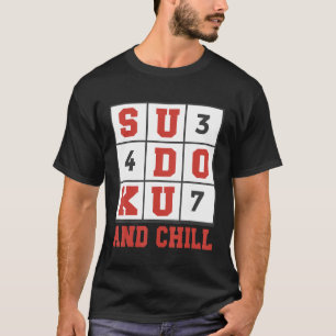 Camiseta Sudoku Quebra-cabeça Sudoku Sudoku Resolução Sodok