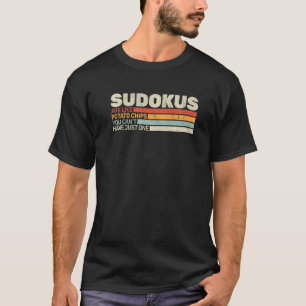 Camiseta Sudokus são como as mulheres de batata Chips vinta