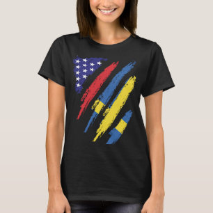 Camiseta Suecia American Grown Flag USA Patriot Heritage Mo