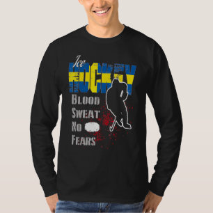 Camiseta Suecia Apoiadora Suor De Sangue Sem Medo Hockey Co
