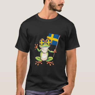 Camiseta Suécia Bandeira Sueca Orgulho Sueco Sapo Bonito Sa