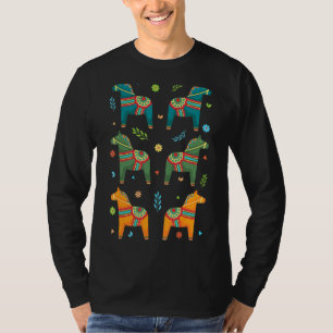 Camiseta Suecia Bandeira Sueca Suécia, Scandinávia, Cavalo