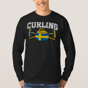 Camiseta Suecia Curling Broling Winter Ice Sports sueco Fla
