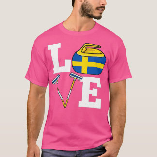 Camiseta Suecia Curling Broling Winter ice Sports Swedish F