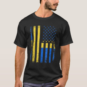 Camiseta Suecia de bandeira sueca americana Pride Heritag