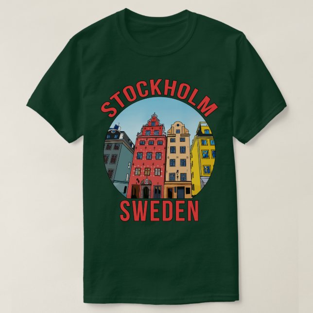 Camiseta Suecia de Estocolmo (Frente do Design)