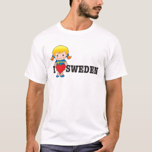 Camiseta Suecia do amor