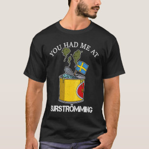 Camiseta Suécia especialidade de peixe sueco Surstromming p