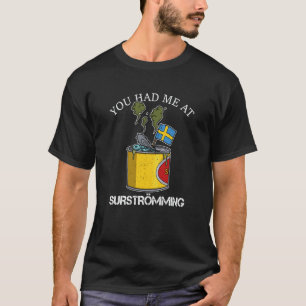 Camiseta Suécia especialidade de peixe sueco Surstromming p