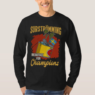 Camiseta Suécia especialidade de peixe sueco Surstromming p