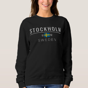 Camiseta Suecia Estocolmo 1252 Texto Branco