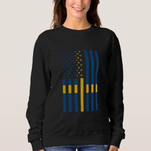 Camiseta Suecia EUA America Sverige Swedish Roots P Sueco