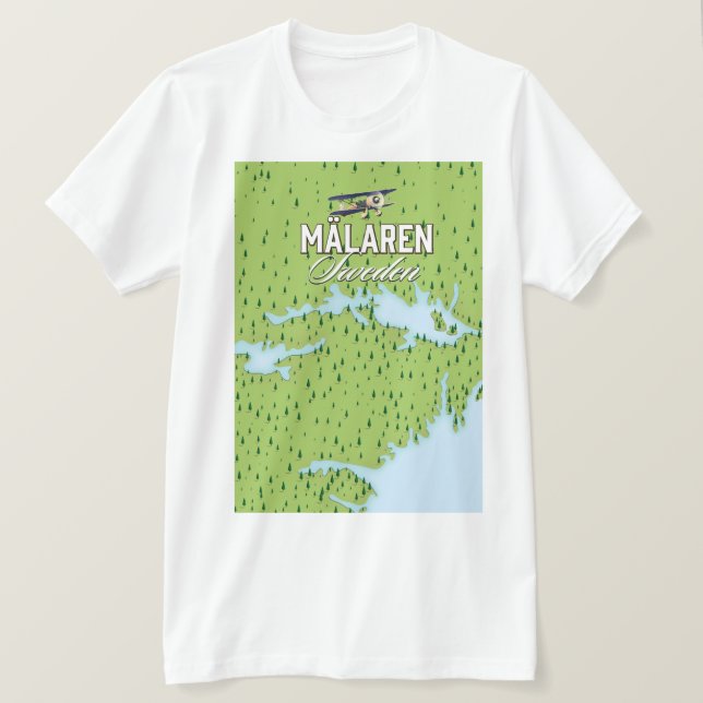 Camiseta Suecia Mälaren (Frente do Design)