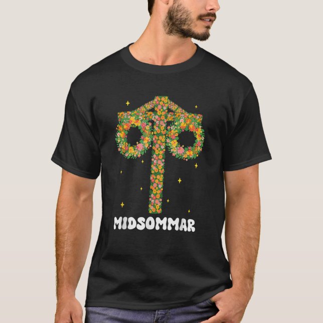 Camiseta Suecia MidSummer Solstile Maypole Midsommar (Frente)