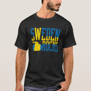 Camiseta Suecia Rocks Curling Stone