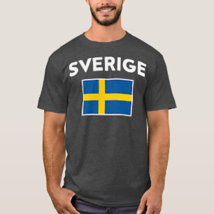 Camiseta Suecia Sinalizador Sverige Amarelo Azul 