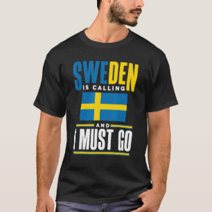 Camiseta Suecia Sueca Suecia Sinalizador de Suecia Está Cha