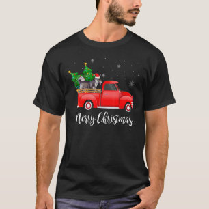 Camiseta Sueco Vallhund Red Truck Árvore de Natal Xmas