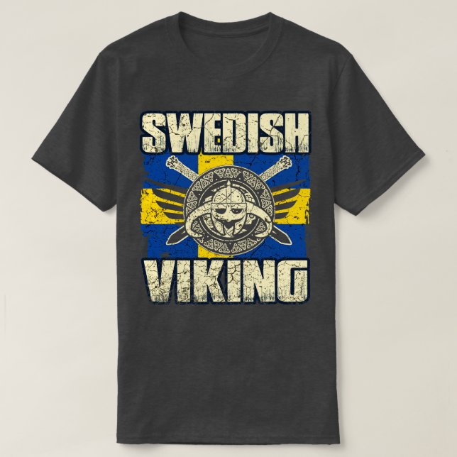 Camiseta sueco Viking 5 (Frente do Design)