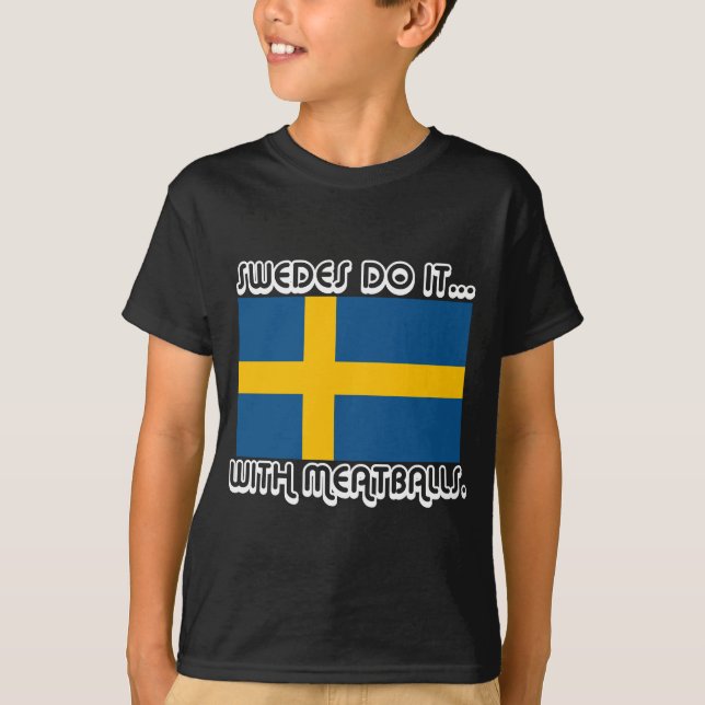 Camiseta Suecos Fazem... Com Almôndegas (Frente)