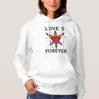 Camiseta Sueter tatuaje neo tradicional love is forever