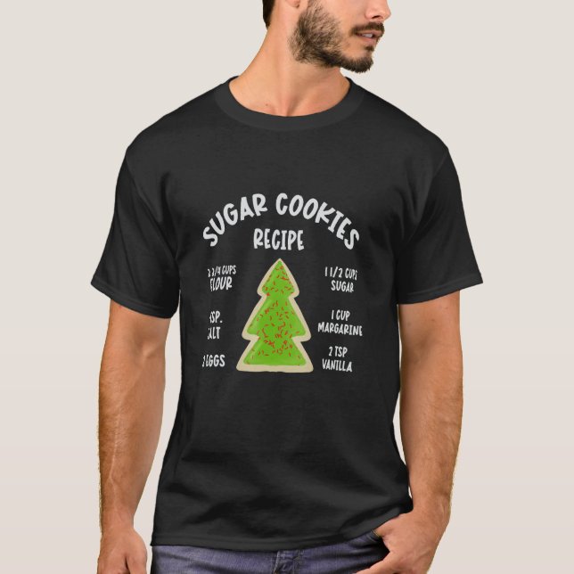 CAMISETA SUGAR COOKIE RECIPE CHRISTMAS BAKING (Frente)