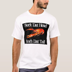 Camiseta sugar-dat-cabeça pinch-dat-tail-2 dos lagostins