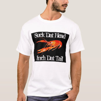 Camiseta sugar-dat-cabeça pinch-dat-tail-2 dos lagostins