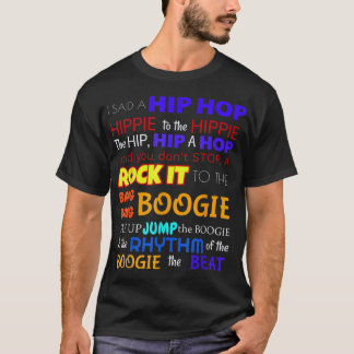 Camiseta Sugar Hill Gang Rappers Delight Lyrics Shirt Color