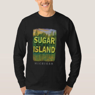 Camiseta Sugar Island Michigan MI Bliss Natural SD653