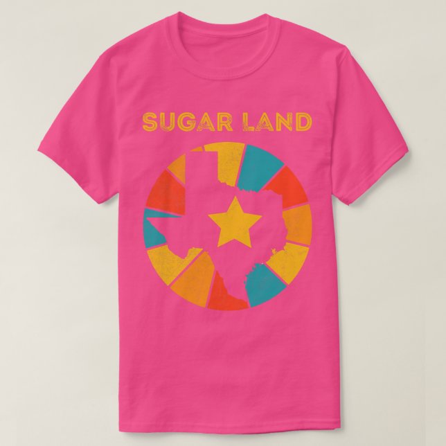 Camiseta Sugar Land Texas Vintage - Sovenir 1 (Frente do Design)
