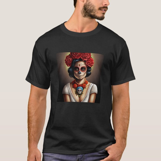 Camiseta Sugar Skull Art (Frente)