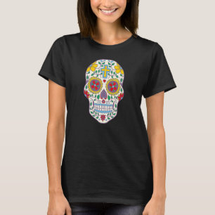 Camiseta Sugar Skull Christian Mexicano Pride Dia De Los Mu