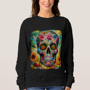 Camiseta Sugar Skull Dia De Los Muertos Dia dos Mortos