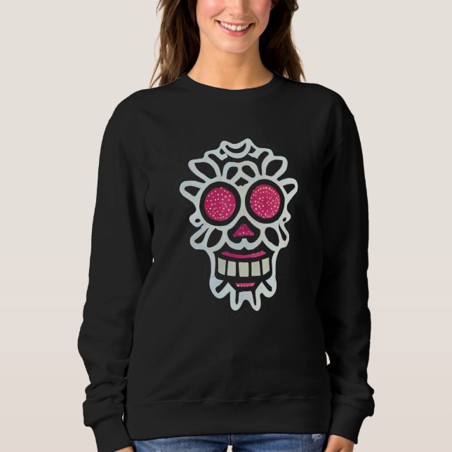 Camiseta Sugar Skull Hand Illustration Simple Drawn Calaver (Frente)