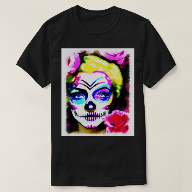 Camiseta Sugarblona com rosas (Frente do Design)