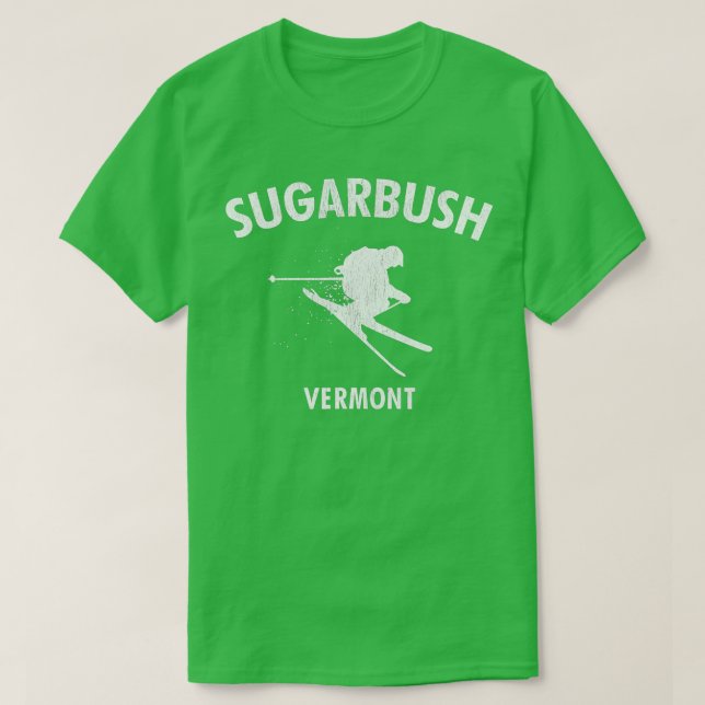 Camiseta Sugarbush Skiing Vermont Ski (Frente do Design)