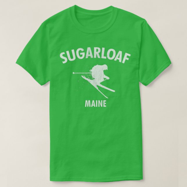 Camiseta Sugarloaf Skiing Maine Gift (Frente do Design)