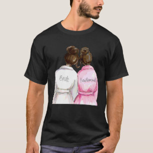 Camiseta Sugestão de Bridesmaid de Casamento e Chá de panel