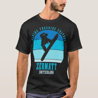 Camiseta Suiça 1 do Zermatt de Cultura de Snowboard