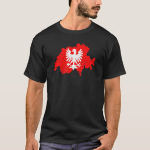 Camiseta Suiça Águia Suíça Bandeira Europa