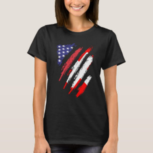 Camiseta Suiça Americana Grown Flag USA Patriot Herita