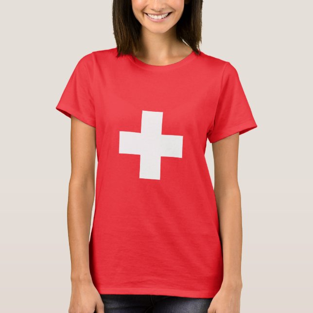 Camiseta Suíça - Bandeira Suíça  (Frente)