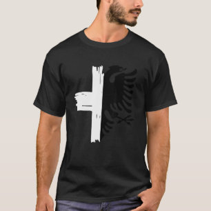 Camiseta Suiça de Bandeira Albanesa Amizade Albanesa