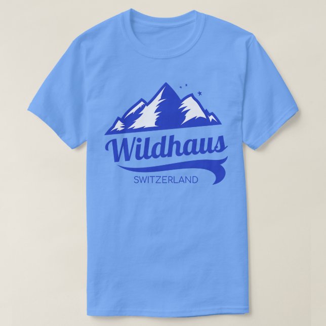 Camiseta Suiça de esqui de Wildhaus (Frente do Design)