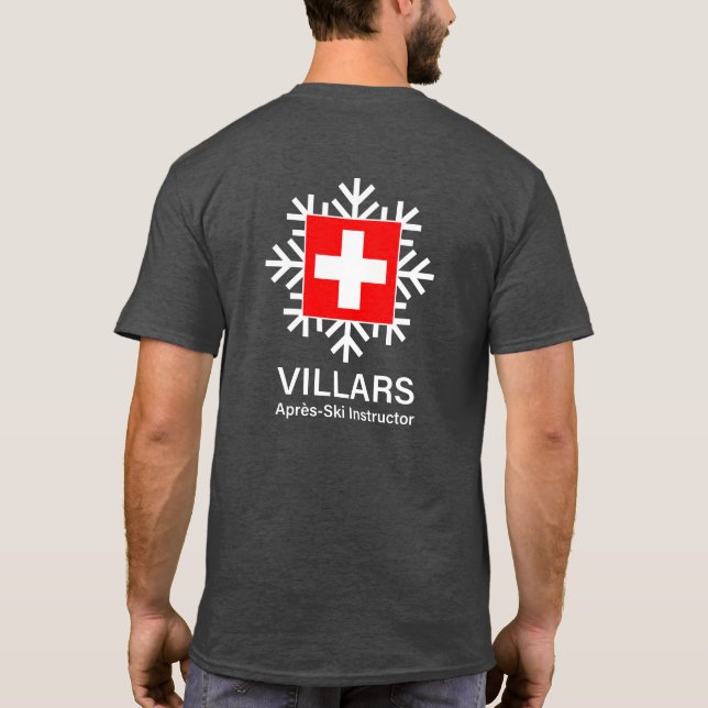 Camiseta Suiça de Instrutor Apres-Ski Villares (Verso)