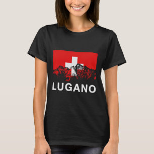 Camiseta Suiça de Lugano, Suíça Flag Ski