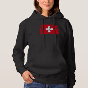 Camiseta Suiça de Vintage com Orgulho de Bandeira Suíço Sui