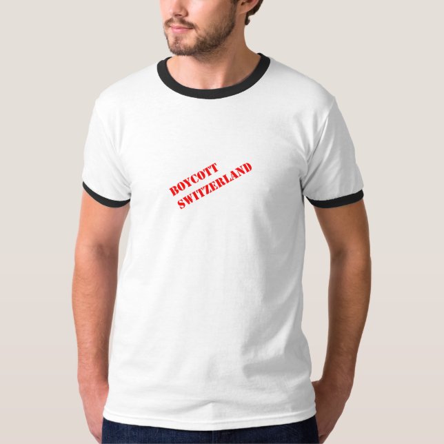 Camiseta Suiça do boicote! (Frente)